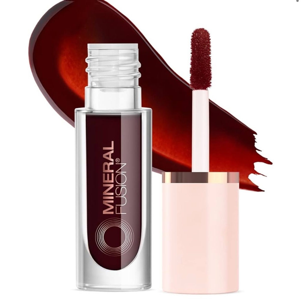 Mineral Fusion 2-in-1 Lip & Cheek Stain - Merlot (Deep Cherry Color)